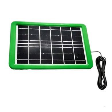 Комплект для освещения солнечная панель + 2 светильника Solar Зеленая