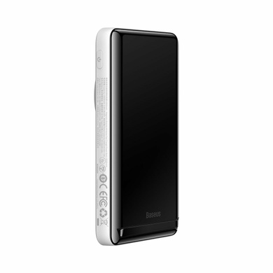 Внешний аккумулятор Baseus Magnetic Bracket Wireless Fast Charge Power Bank 10000mAh 20W White