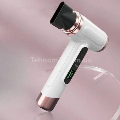Фен акумуляторний з теплим бездротовим повітрям 200W Type-C RT-305 Білий
