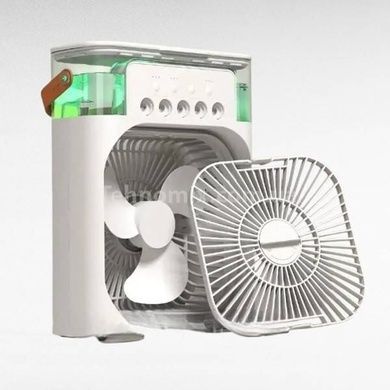 Вентилятор настольный с увлажнением и подсветкой от USB 500ml Белый