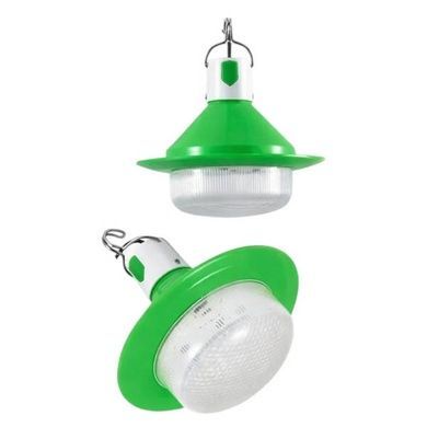 Комплект для освещения солнечная панель + 2 светильника Solar Зеленая