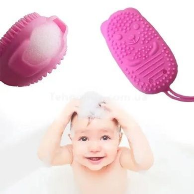 Двухсторонняя массажная мочалка для купания Bath Brush Фиолетовый