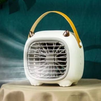 Вентилятор портативний з акумуляторним охолодженням 2000 mAh F836 White Білий