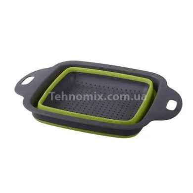 Дуршлаг силиконовый складной большой + маленький Collapsible filter baskets JM-612