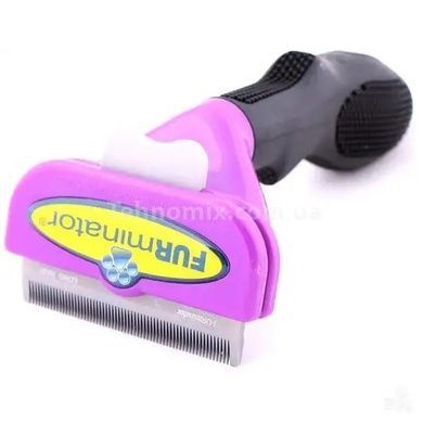 Фурминатор с кнопкой для чистки шерсти FURminator 6.8 см Фиолетовый