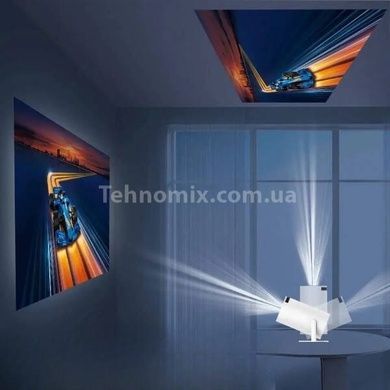 Проектор відео-ігровий з джойстиками + пульт керування Android 11 Projector МА2000 Білий