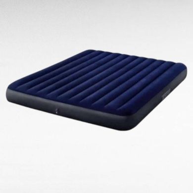 Матрас надувной двухместный 183x203x25см Intex Синий