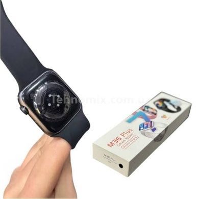 Смарт годинник водоніпроникний з вібросигналом, пульсоміром, тонометром Smart Watch M36 Plus HS-366