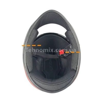 Шлем защитный универсальный 54-61см RD-63092 Черный с желтым принтом