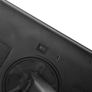 Настольное зеркало для макияжа Mirror c LED подсветкой 22 диода квадратное Черное