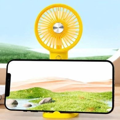 Мини вентилятор-охладитель аккумуляторный с резервуаром для воды HX 12A-1 Желтый