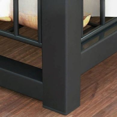 Полка-стеллаж 80*30*80см XS-W56B Черная