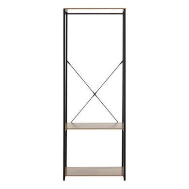 Вешалка напольная для одежды и обуви Loft System SAM015 Черная с коричневым