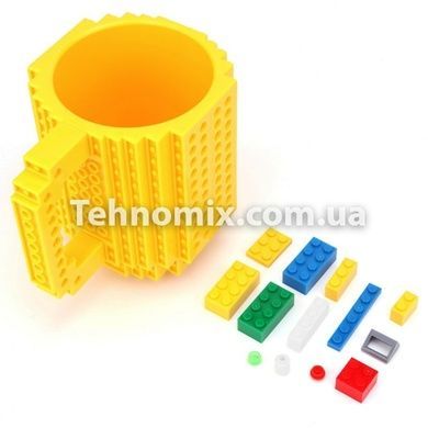 Кружка - конструктор LEGO 350 мл Жовта