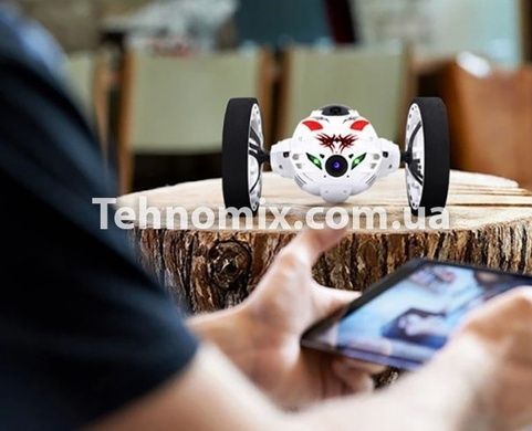 Радиоуправляемый прыгающий робот-дрон Bounce Car Белый