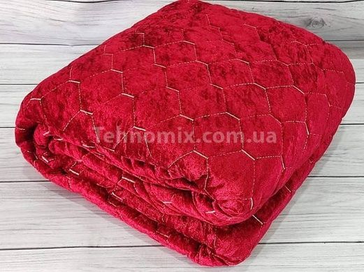 Покрывало (250х260см) с наволочками (50х70см) Miss Bella Lizbon bordo Велюр