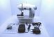Швейна машинка портативна Mini Sewing Machine FHSM 201 з адаптером сіра + подарок