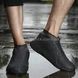 Силіконові водонепроникні чохли-бахили для взуття від дощу та бруду, розмір S Чорні