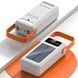 Power Bank 100000 mAh с ремешком, фонарем и встроенными кабелями для зарядки YM-638 CX Белый