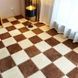 Килимок-пазл плюшевий 30&times;30см 10шт/уп floor mat AND 5579 Коричневий