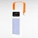 Power Bank 100000 mAh с ремешком, фонарем и встроенными кабелями для зарядки YM-638 CX Белый