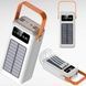 Power Bank 100000 mAh с ремешком, фонарем и встроенными кабелями для зарядки YM-638 CX Белый