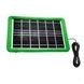 Комплект для освещения солнечная панель + 2 светильника Solar Зеленая