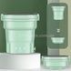 Пральна машинка компактна силіконова складана 2в1 10л Folding Washing Machine Зелена