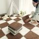 Килимок-пазл плюшевий 30&times;30см 10шт/уп floor mat AND 5579 Коричневий