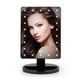 Настольное зеркало для макияжа Mirror c LED подсветкой 22 диода квадратное Черное