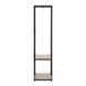 Вешалка напольная для одежды и обуви Loft System SAM015 Черная с коричневым