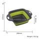 Дуршлаг силиконовый складной большой + маленький Collapsible filter baskets JM-612