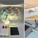Доска светодиодная для рисования и заметок круглая USB World Pad AND 5502 Белая