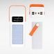 Power Bank 100000 mAh с ремешком, фонарем и встроенными кабелями для зарядки YM-638 CX Белый
