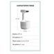 Антигравітаційний крапельний зволожувач повітря з годинником Anti Gravity Humidifier Білий