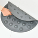 Килимок для душу нековзний зі щіткою для стоп Massage foot сірий