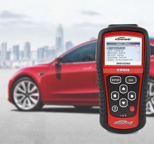 Автомобільний діагностичний сканер OBDII/EOBD scanner KW 808 Червоний + Подарунок