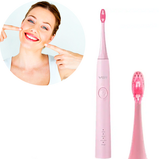 Електрична зубна щітка Electronic Massage Toothbrush VGR Роза