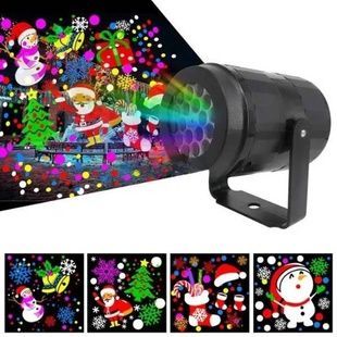 Проектор лазерний вуличний 4 слайди Street Laser Projector Чорний
