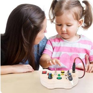 Логическая игра-бизиборд Электричество, 7 переключателей C 64864