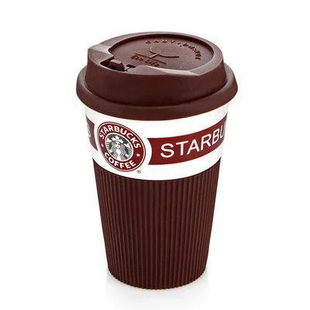 Керамическая термочашка Starbucks Коричневая