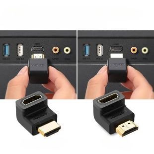 Адаптер UGREEN HDMI 4K Adapter Male to Female Up-angled
