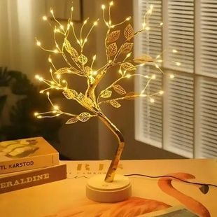 Светильник настольный Дерево с листьями 72LED 50см process light AND5414 Теплый свет