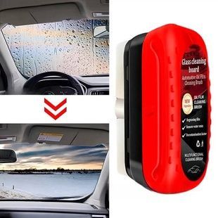Губка для миття скла автомобіля Антидощ Oil cleaner AND LY-944 Червона