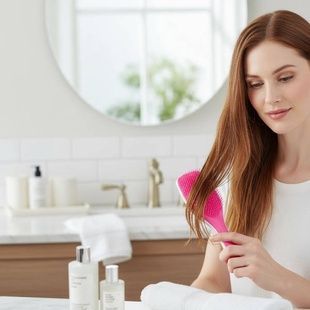 Гребінець T-Teezer 22х6,5см 1-184044 Білий з рожевим