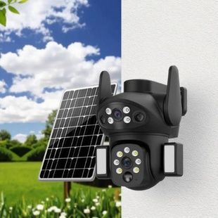 Камера видеонаблюдения с солнечной панелью AND VQ06-4G 4G solar camera app380 Черная