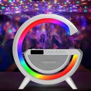 Нічник Smart Light з бездротовою зарядкою та Bluetooth + дискошар G2388A Білий