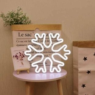Сніжинка декоративна LED 25см Холодний Білий