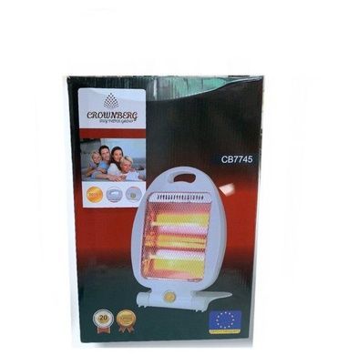 Инфракрасный кварцевый обогреватель Crownberg CB-7745 800W Белый