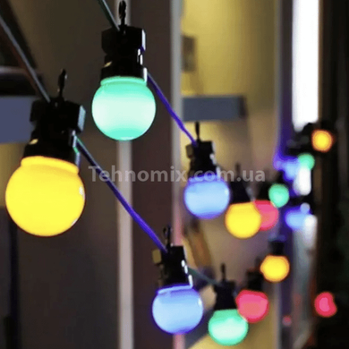 Гирлянда уличная лампы 5м 10 ламп Мультицветный